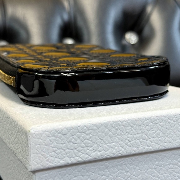 Lady Dior Call'in Dior Phone Holder Crossbody Black Patent Cannage Calfskin phon - Picture 6 of 13